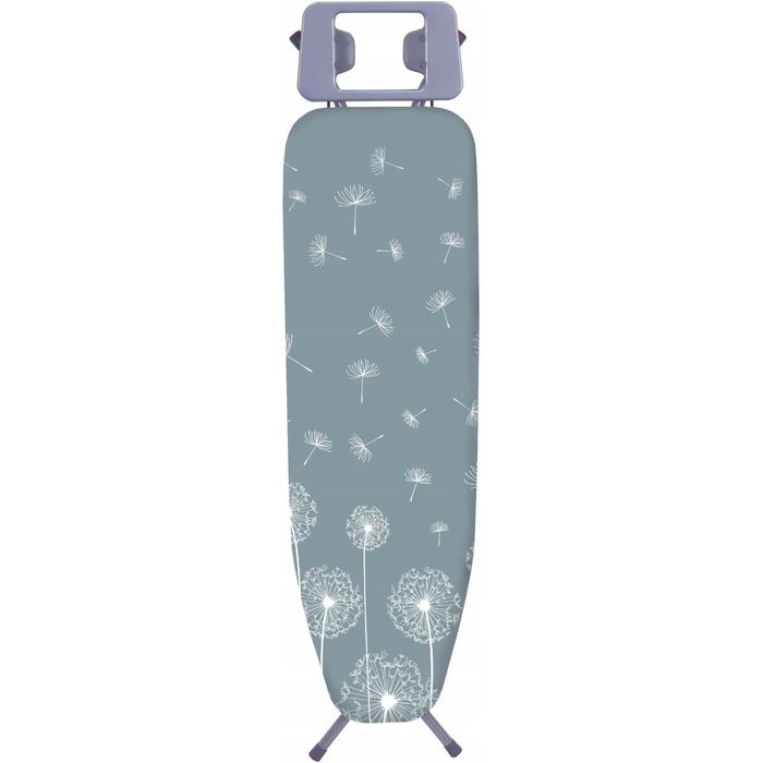 Складане прасувальне щитове полотно Basic, 114x34 см з металевою сіткою, з підкладкою з 5 мм піною та полицею для праски, з антиковзними ніжками