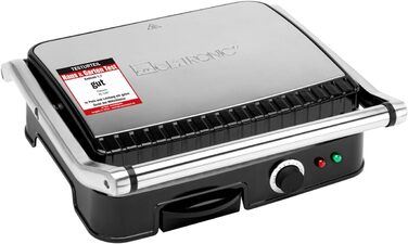 Clatronic 2000W Contact Grill | Non-Stick Grill Plates | Panini Grill Toaster | KG 3487
