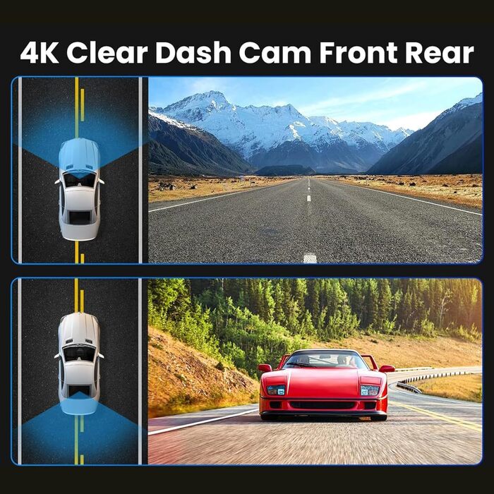 Відеореєстратор Osmo Dashcam Pro 4K, Orizom, Botslab: Автомобільний відеореєстратор з двома камерами, 3.94