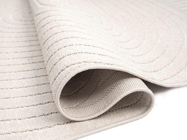 Килим Santo Plus для вітальні та спальні: якісний, легкий у догляді, довговічний, сучасний дизайн, підходить для вулиці, кремовий, 160 x 220 см