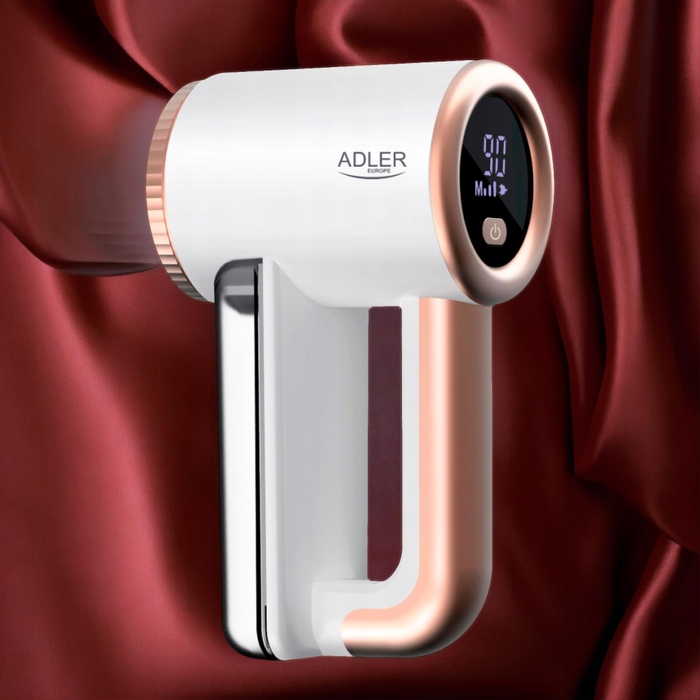 Акумуляторна машинка для видалення ковтунців ADLER з LCD-дисплеєм, 5 Вт