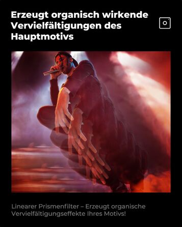 Фільтр K&F CONCEPT 77mm Mirage Pentaprism з оптичного скла, Nano-B серія | Ефект призма для об'єктива камери