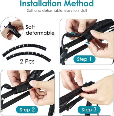 FIFINE K688 Тримач для мікрофону на гнучкій стійці - Тримач для мікрофону з кріпленням для кабелю, сумісний з FIFINE Recording XLR/USB мікрофонами, YOUSHARES K688