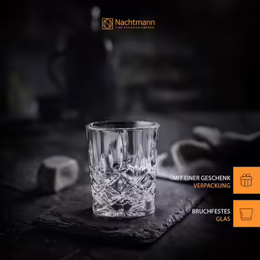 Набір келихів для шнапсу Nachtmann Noblesse, 55 мл, кришталь, 4 шт, прозорі