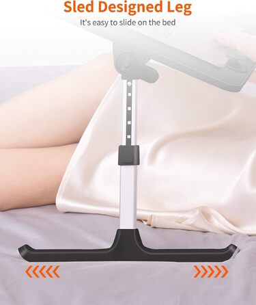 Приставний столик SAIJI для ноутбука, регульована висота, 5 положень, чорний (52*30 см)