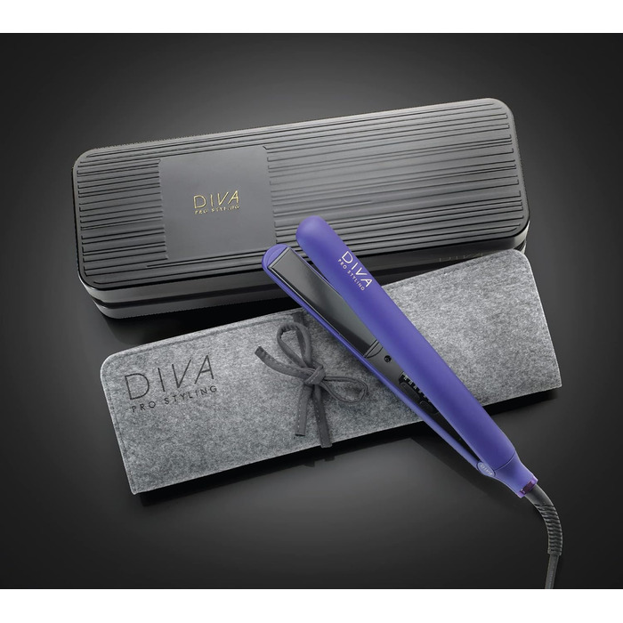 Випрямляч для волосся Diva Pro Styling Digital Styler фіолетовий з автоматичним вимкненням