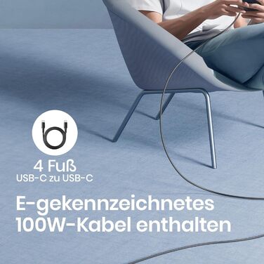 Зарядний пристрій INIU 65W USB-C + USB-A GaN, мережевий адаптер для MacBook, iPad, iPhone, Samsung Galaxy, Pixel - червоний