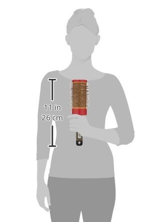 Турбо-щітка CHI Ceramic Round Nylon CB04 Jumbo - професійна кругла щітка для волосся, 1 шт.