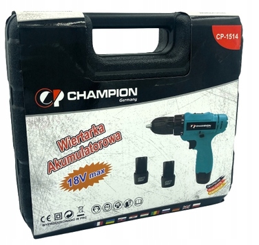 Акумуляторний шурупокрут Champion 21V ed-cp-1532-35