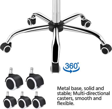 Офісне крісло Yaheetech з підлокітниками, регульоване по висоті, штучна шкіра, сірий