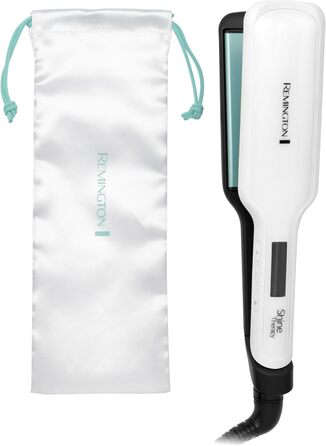 Випрямляч для волосся Remington S8550 Shine Therapy з LCD-дисплеєм: керамічне покриття з аргановою олією та вітаміном E, 150-230°C