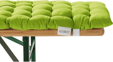 Комплект чохлів REDBEST для пивного столу та лавок, 3 предмети, 90x260 см, міцні, зручні, з еластичними стрічками, апельсиново-зелений