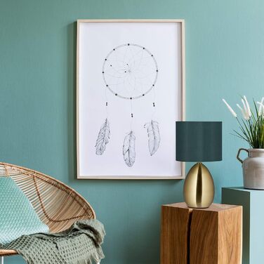 Настільна лампа Relaxdays з торканням, регульована яскравість, сучасний дизайн, 3 режими, E14, з кабелем, 33,5 x 18 см, латунь