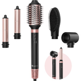 Slopehill Airstyler 5 в 1: Іонізатор, Фен, Щітка для об'єму, Локони, Випрямляч. Чорний