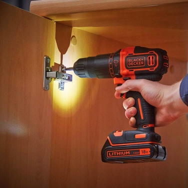 Акумуляторний шуруповерт Black+Decker 18 V BDCHD18N