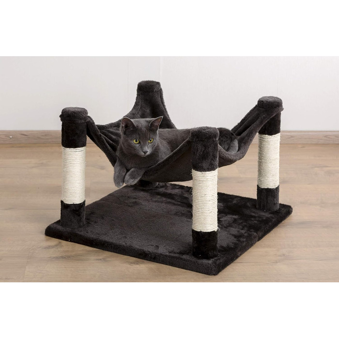 Кішка-гамак Kerbl Samira для котів, м'який, з сизалевими стовпчиками для догляду за кігтями