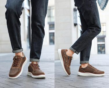 ARRIGO BELLO Чоловічі кросівки для активного відпочинку: легкі, зручні, для туризму та бігу. Розміри 41-46, колір: коричневий