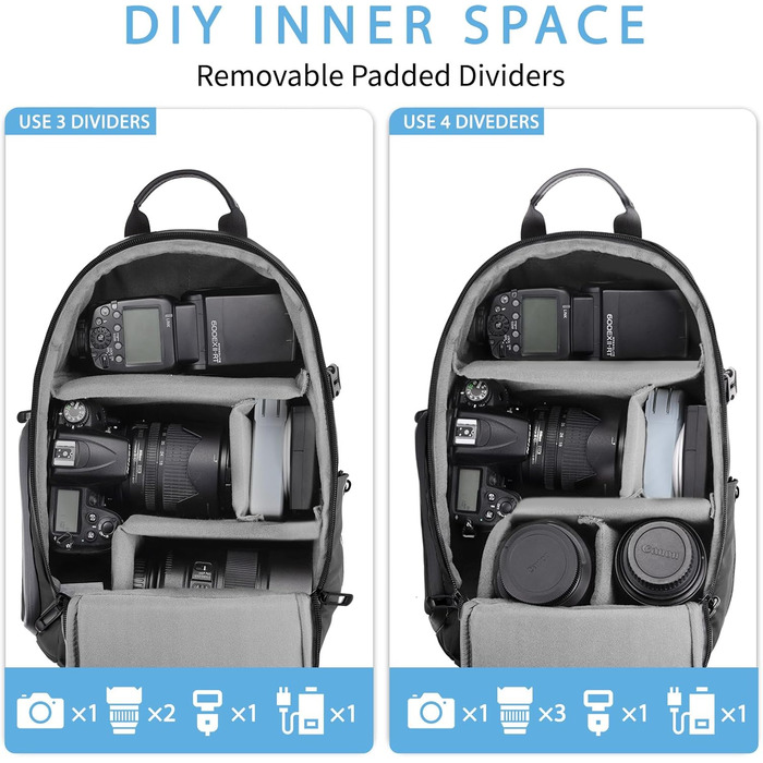 Водонепроникна сумка-переноска для фотографа з швидким доступом, з підставкою для штатива, для DSLR камер