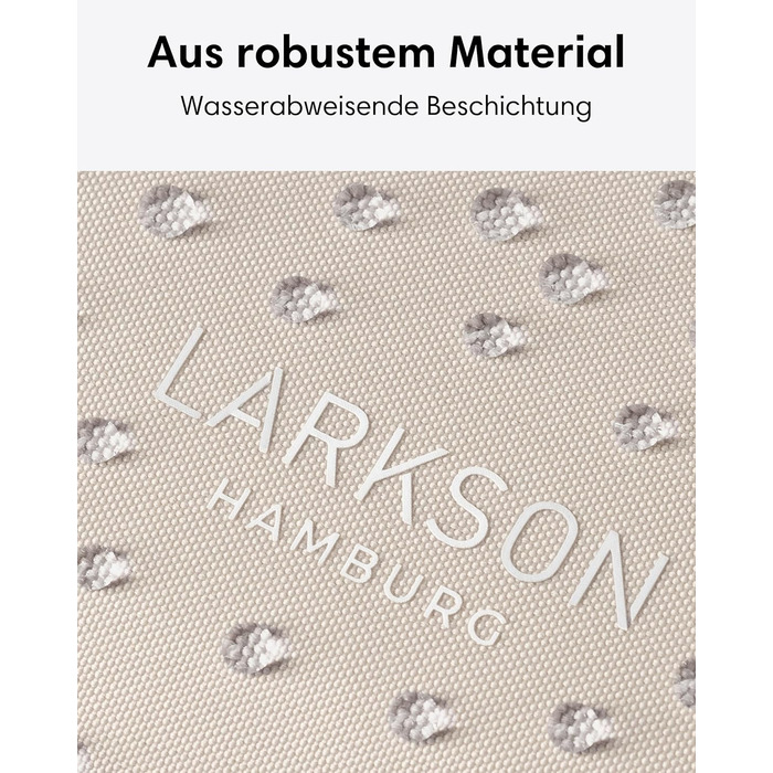 Сумка через плече LARKSON Solveig Medium бежева - Містка напівмісяць (8 л) - Водовідштовхувальна