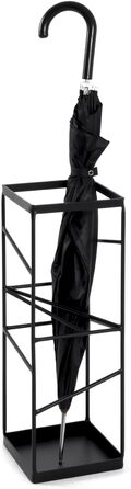 Підставка для парасольки HAKU Möbel, чорна, металева, 17x49x17 см, сучасний стиль