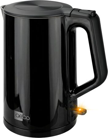 Електричний чайник Aeco AQA NEO з нержавіючої сталі, 1.7 л, 2150 Вт, без BPA, фільтр від накипу, бездротовий, CoolTouch, шампань сріблястий