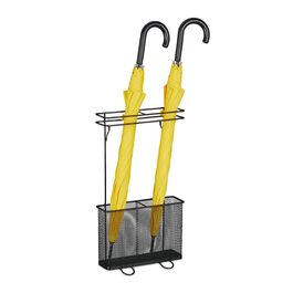 Стійка для парасоль під Relaxdays, 54 x 30,5 x 15 см, металева, чорна