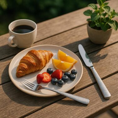 Набір столових приборів 60 предметів з нержавіючої сталі на 12 осіб – елегантний полірований набір, придатний для миття в посудомийній машині, стійкий до корозії. Для вишуканого сервірування столу вдома та на свята (Модель 5)