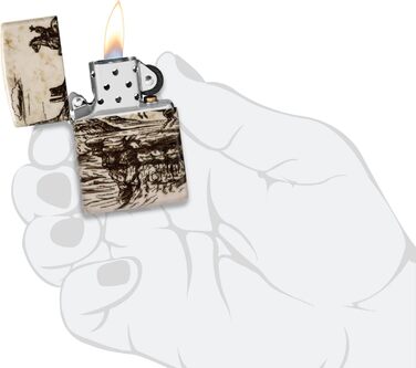 Запальничка ZIPPO оригінальна бензинова з дизайном Дикий Захід (Wild West Scene Design 60006580)