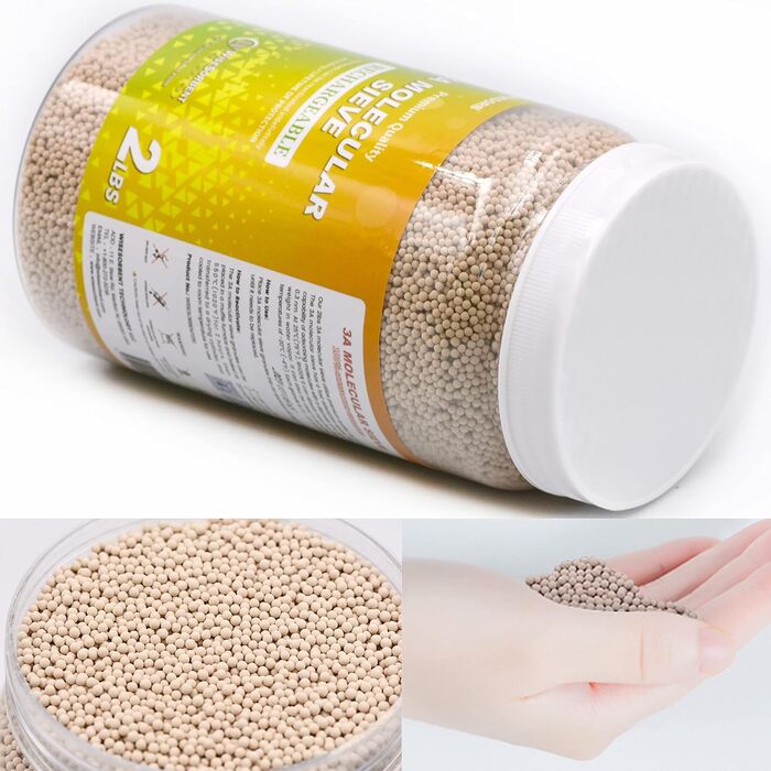 Wisesorb 0.9 kg 3A Molecular Sieve Desiccant Beads Air Dehumidifier Moisture Absorber