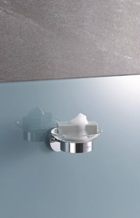 GROHE Start Soap Dish with Holder (Material: Glass/Metal, concealed mounting), chrome, 41193000
