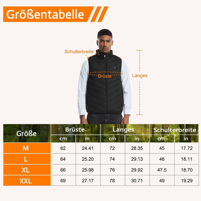 Степова жилетка Weste Daunenweste чорного кольору, розмір XXL