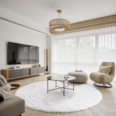 Килимок для вітальні Sour Lemon, 60 x 120 см, сірий, для спальні, миючий, нековзний, пухнастий, з бахромою