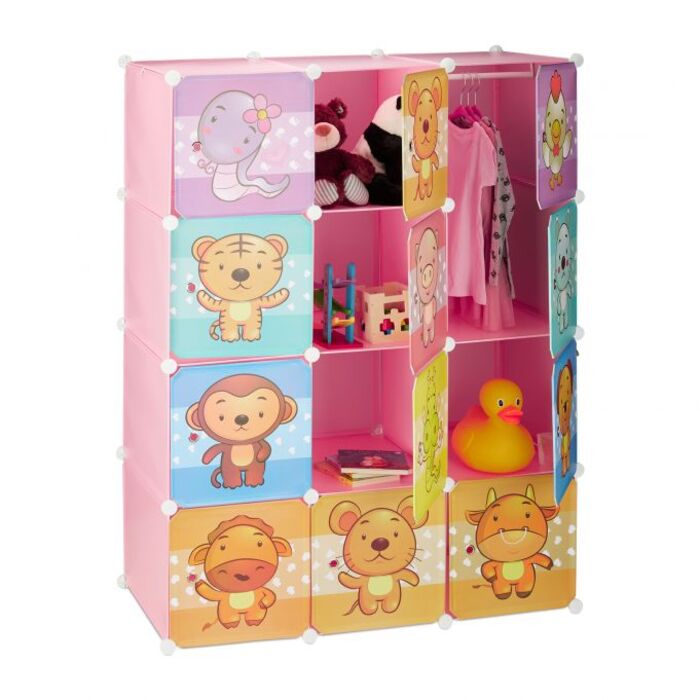 Relaxdays Kids' Room Storage Shelf with Motif
