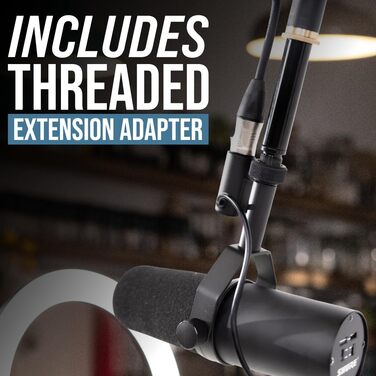 Штурмова стійка для мікрофона Shure by Gator з кабельною системою, чорна (SH-BROADCAST1)