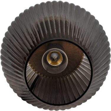 Настільна лампа Pauleen 48158 Crystal Gloom з кришталевим декором, антрацитова, E27, 40W, димчасте скло/латунь