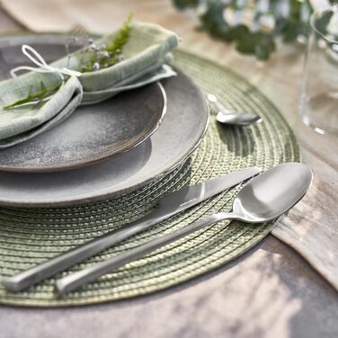 SPRINGLANE Cutlery Set 20-piece, brushed stainless steel, robust cutlery set for 4 people made of rust-resistant 18/10 stainless steel, including knife, fork, soup spoon, teaspoon, and cake fork.