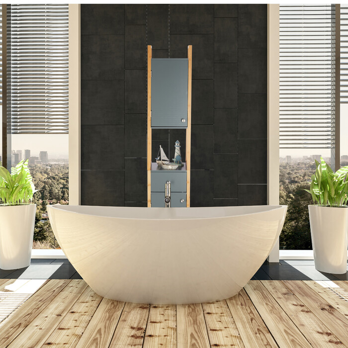 Висока шафа для ванної кімнати Relaxdays