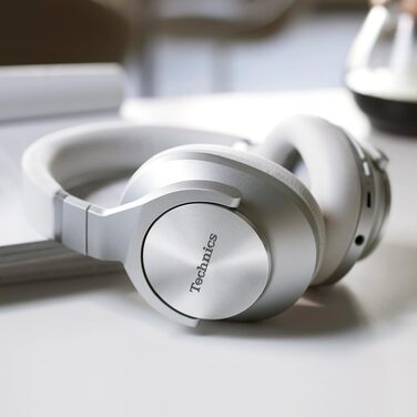 Навушники Bluetooth Technics EAH-A800E-S сріблясті з шумозаглушенням та мікрофоном, складані, Over-Ear