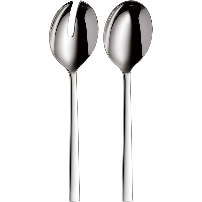 WMF Sonic 12-Person Cutlery Set, 66 Pieces, 60 Pieces with Serving Utensils, Hollow-Ground Knife, Cromargan protect polished, scratch-resistant, dishwasher-safe, 66-piece Single