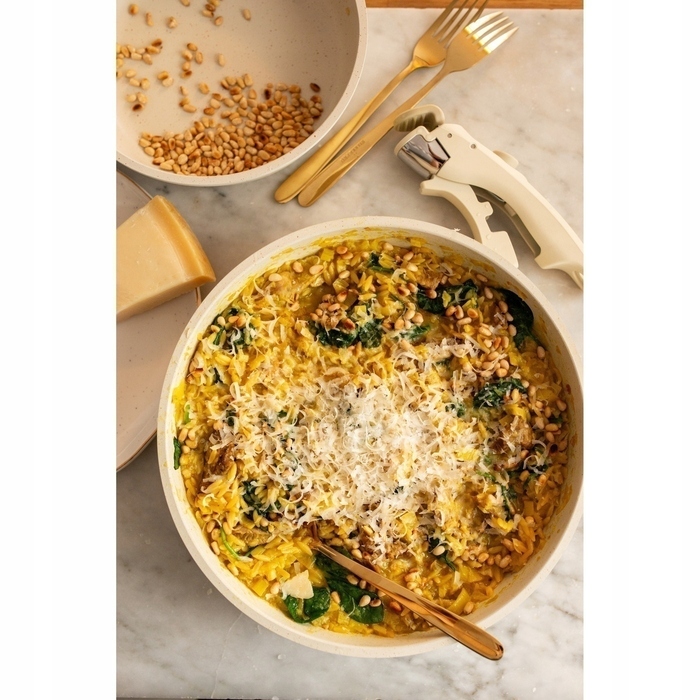 Набір сковорідок зі знімною ручкою Starke Pro Compacti Cream (20/24/28 см), 4 предмети