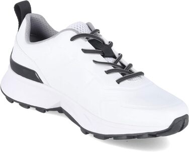 Чоловічі кросівки Bugatti з перфорацією: комфорт та повітропроникність. Білі (47 EU)