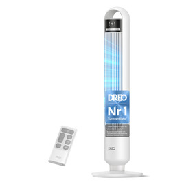 Дрео - тихий торшевий вентилятор 23dB з пультом керування, 4 швидкості, 3 режими, осциляція 90°, таймер 8H, для спальні та вітальні