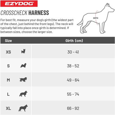 Шлейка для собак EzyDog Crosscheck - безпечна та регульована, для малих, середніх та великих собак, зелена