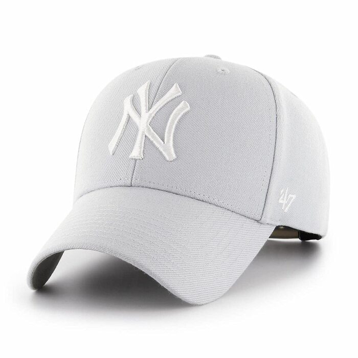 Кепка бейсболка New York Yankees MVP MLB регульована, срібляста (31)