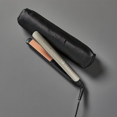 Випрямляч для волосся Remington S8593 Keratin Protect: професійний, з датчиком захисту, кератин-керамічне покриття з мигдалевою олією, цифровий дисплей, 160-230°C