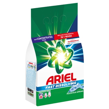 Пральний порошок Ariel «Гірська свіжість», 1,98 кг, 36 прань