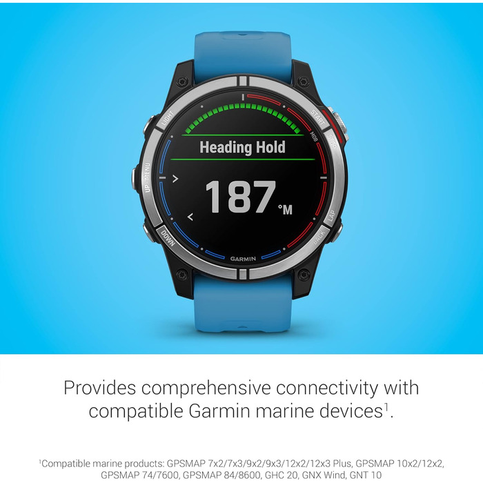 Garmin Quatix 7 Standard Edition: GPS-годинник для яхтингу та водних видів спорту, міцний, з морськими та наземними картами