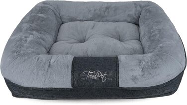 LunaLounge Snuggle Bed for Dogs and Cats in 3 Sizes and Colors (L, Grey)