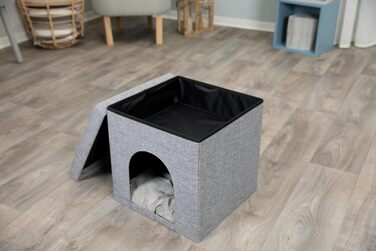 Кішечка Trixie Kuschelhöhle Alois, сірий, 38 × 40 × 38 см