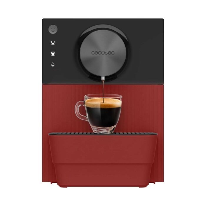 Кавомашина автоматична Cecotec Cremmaet Cube Red 1350 Вт: Професійна, еспресо, 19 бар, Touch-панель